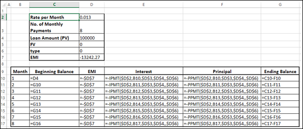 calculate interest and principal