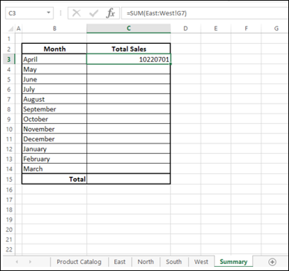 calculated value in cell