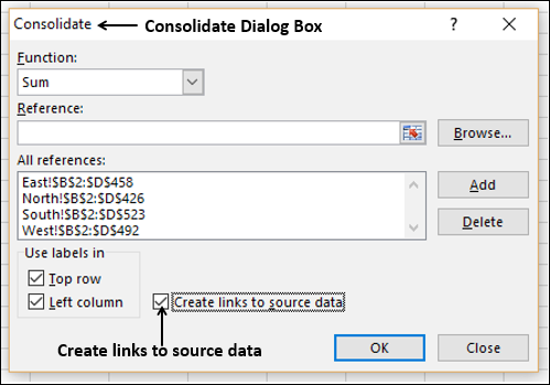 consolidating data automatically