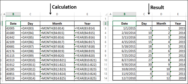 extracting year month day from date