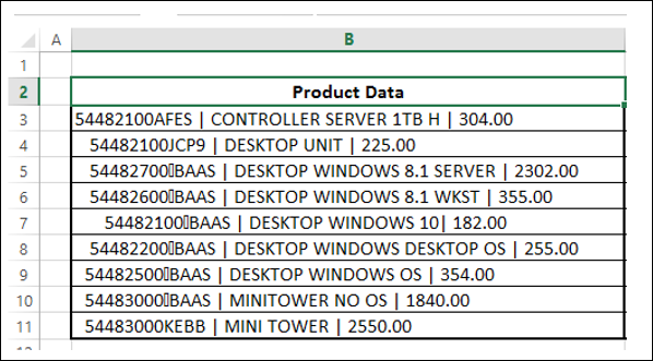 import data