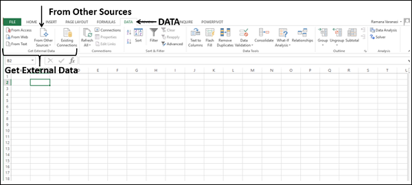 importing data from other sources