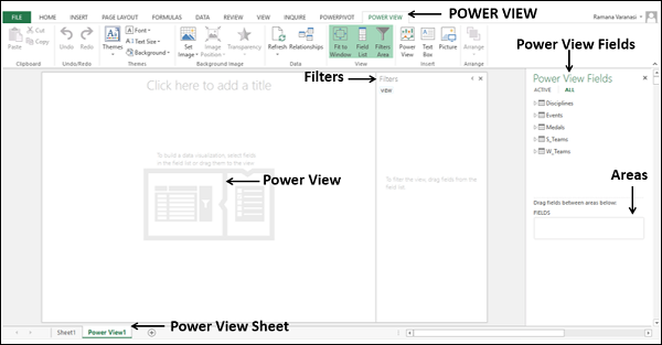 power view sheet