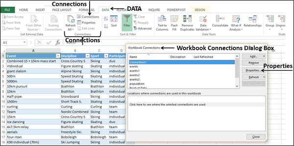 renaming data connections