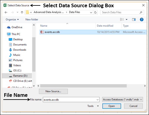 select access database