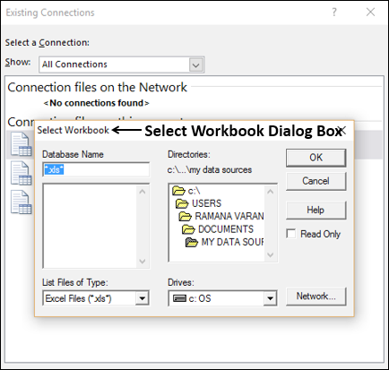 select workbook