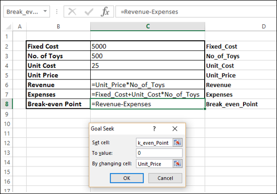 value and cell box