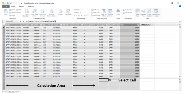 creating calculated field in table