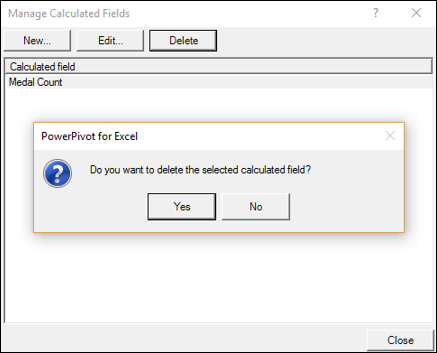 manage calculated fields dialog