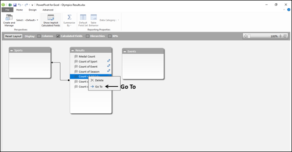 viewing calculated fields in table