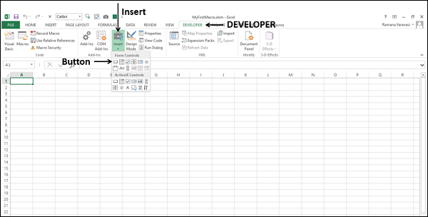 inserting command