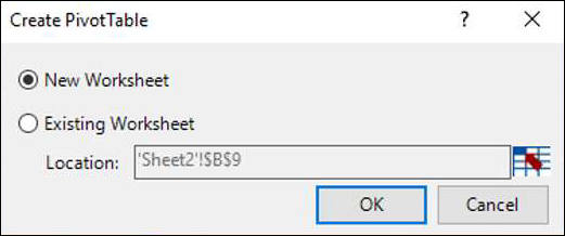 select new worksheet click ok