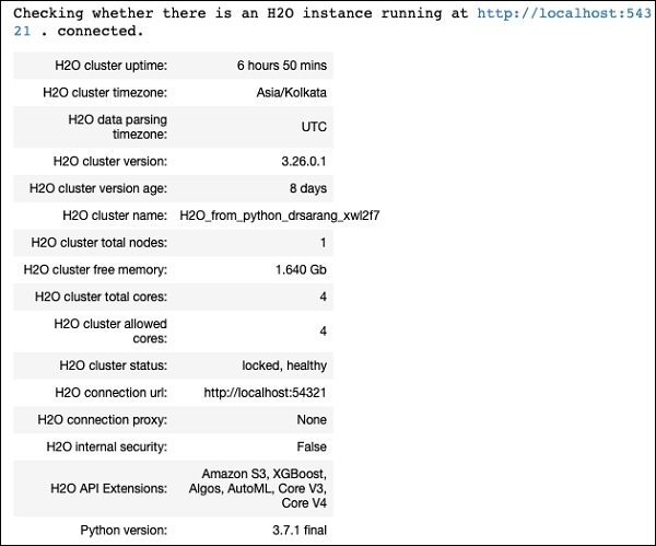 cluster information