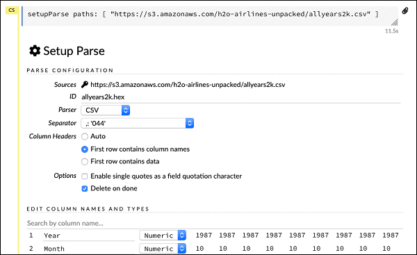 configuration dialog