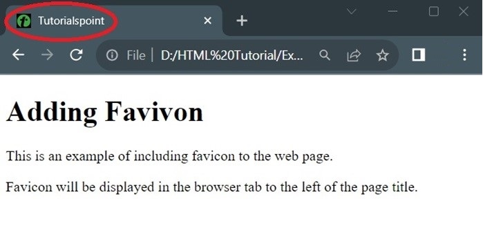 adding favicon