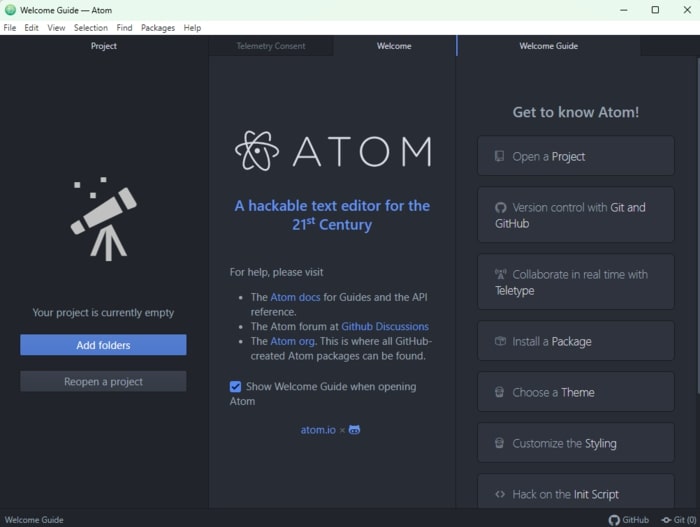 atom editor