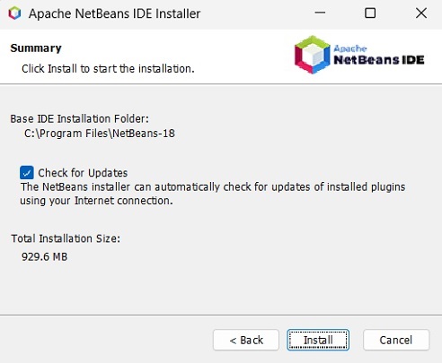 click install button