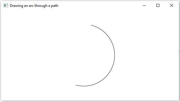 drawing arc path