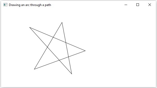 drawing arc through path