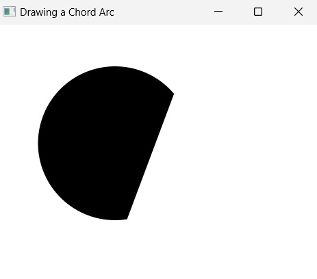 drawing chord arc