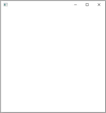 empty javafx window