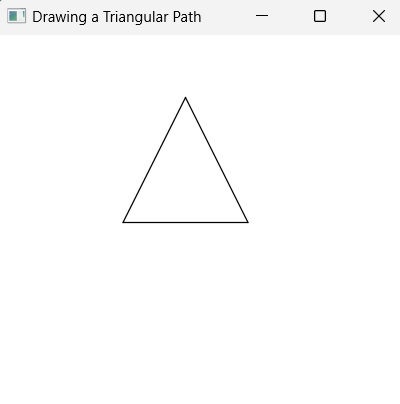 hlineto triangle