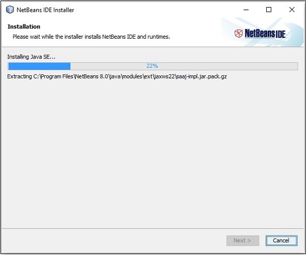 installation of netbeans ide 8