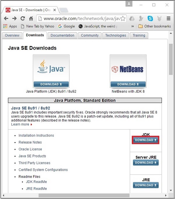 java se downloads