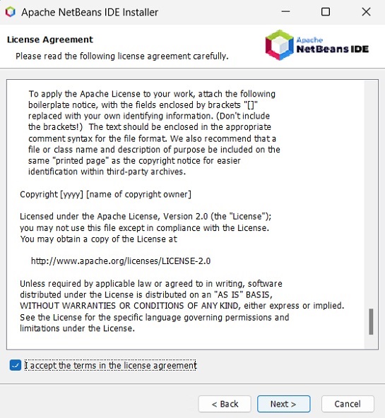 netbeans license agreement