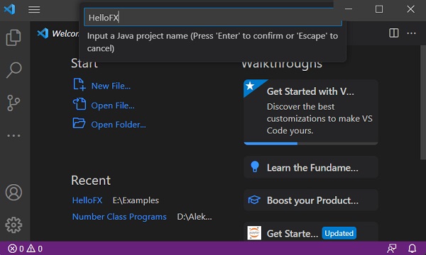 vscode java project