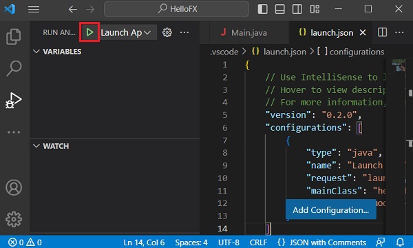 vscode run