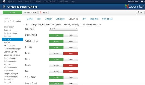 joomla addingcontacts6