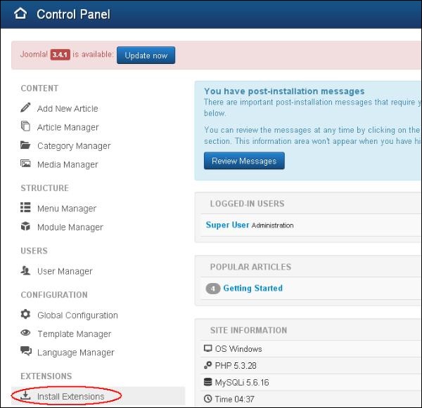 joomla addingforum1