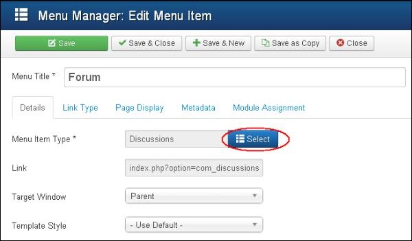 joomla addingforum5