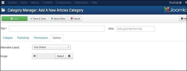 joomla categorymanagement step6