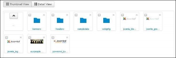 joomla contentmenu mediamanager thumbnail