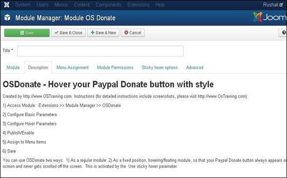 joomla donationmodule step4