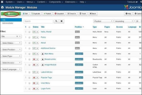 joomla feeddisplay step1