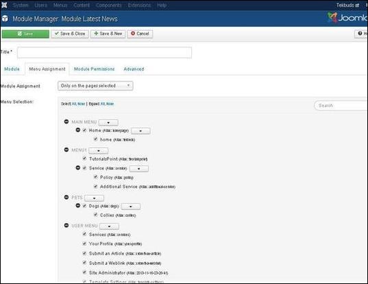 joomla latestnewsmodule step4