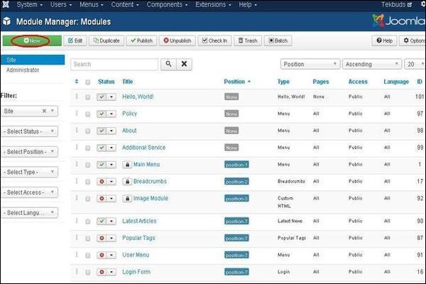 joomla searchmodule step1