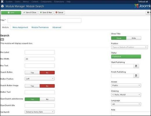 joomla searchmodule step3