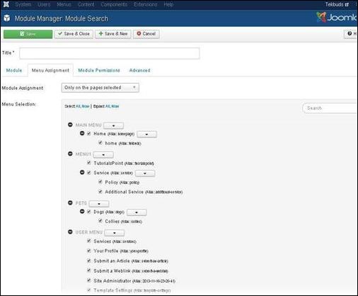 joomla searchmodule step4