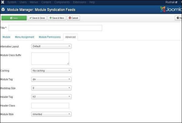 joomla syndicate step6