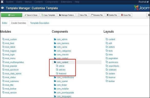 joomla templatemanager step6