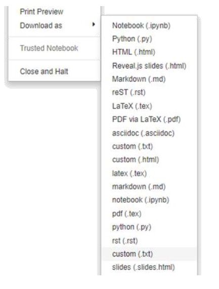 file formats