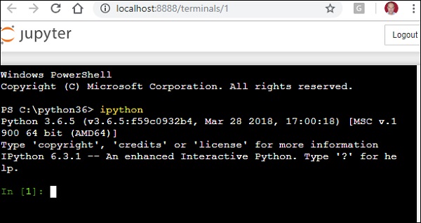 ipython terminal