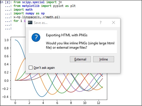 qtconsole output html