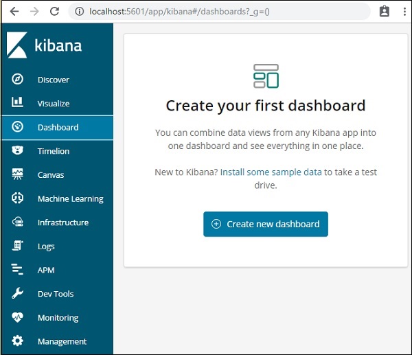 create dashboard