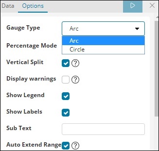 data options tab