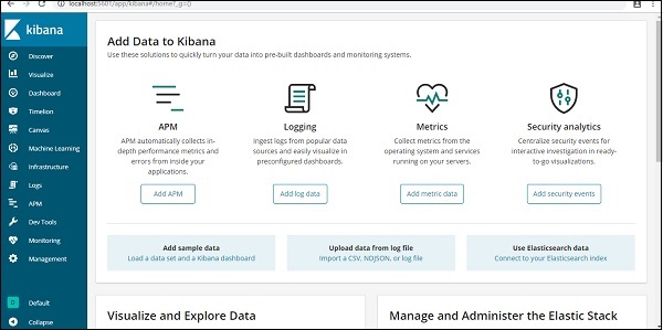 kibana running